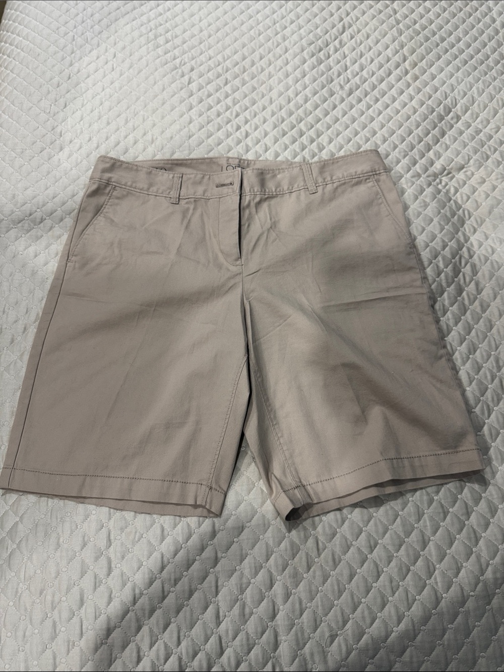 Ann Taylor Women's Light Taupe Bermuda Shorts